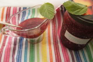 Малиновое варенье с мятой