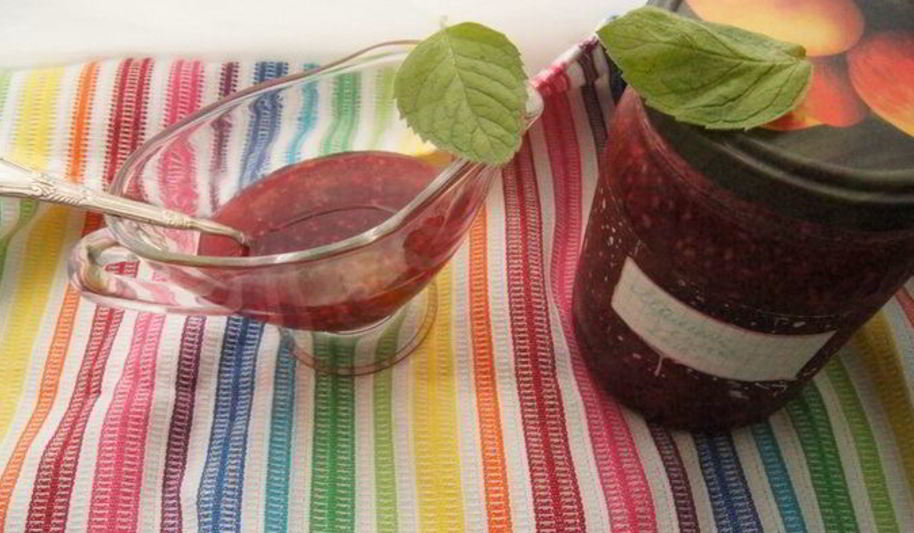 Рецепт малиновое варенье с мятой