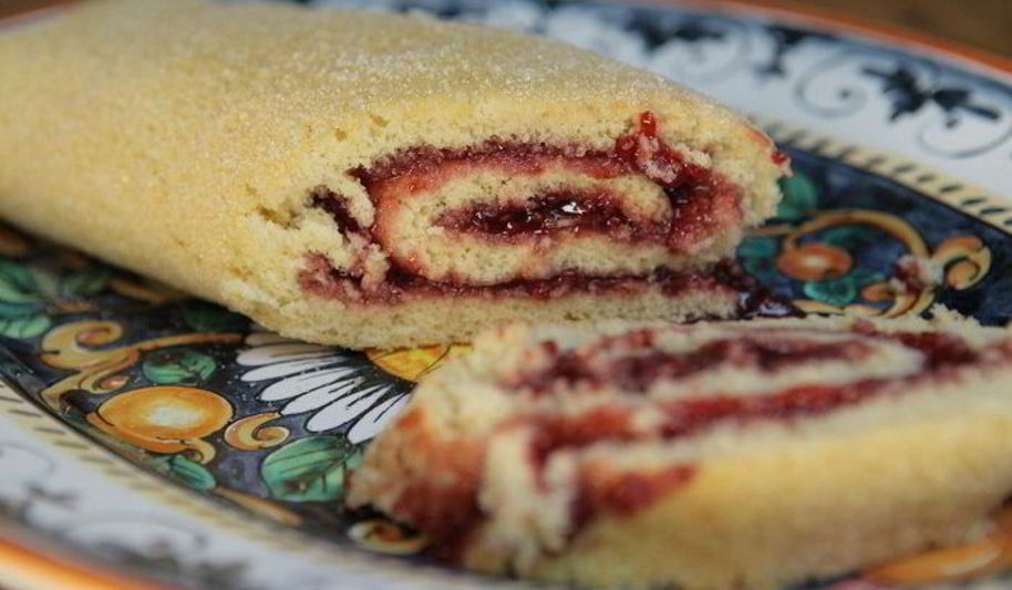 Рецепт рулет с малиновым вареньем