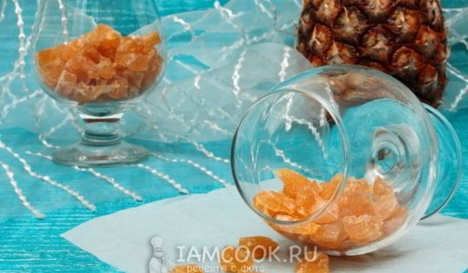 Рецепт цукаты из ананаса