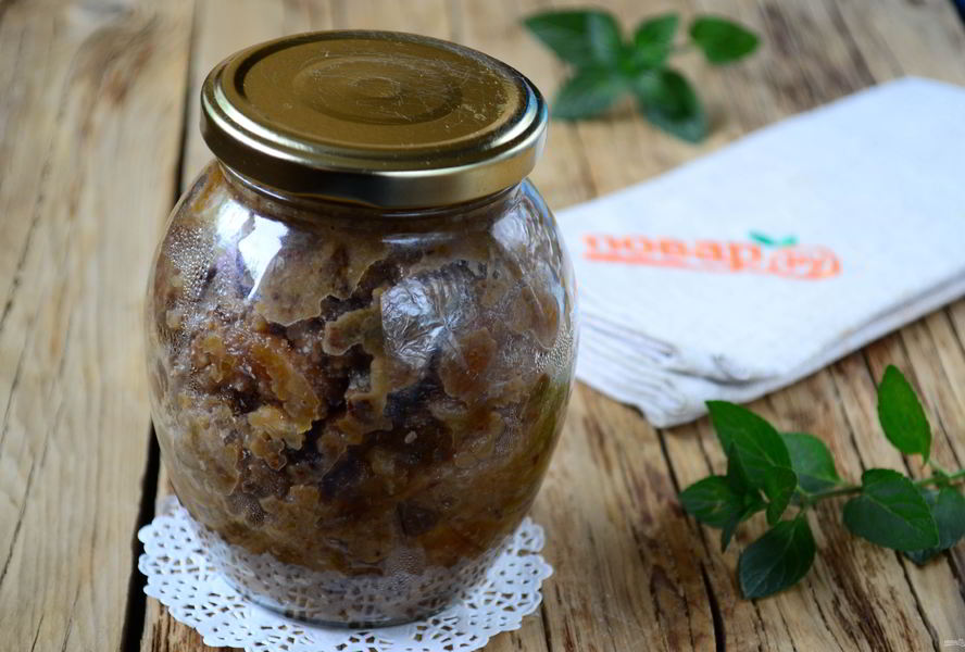 Варенье из кураги с грецким орехом