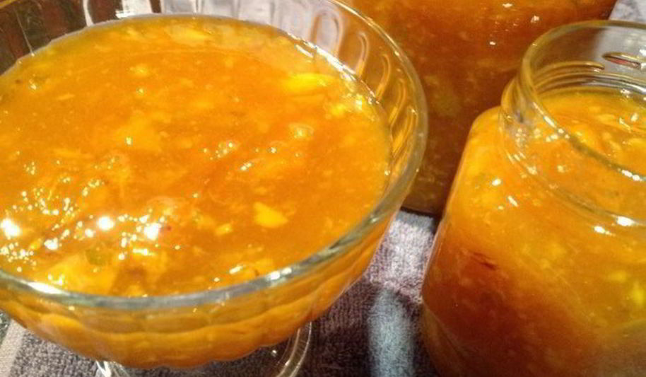 Рецепт варенье из мандаринов и хурмы