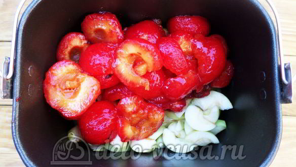 ШАГ 7. варенье из яблок и слив в хлебопечке