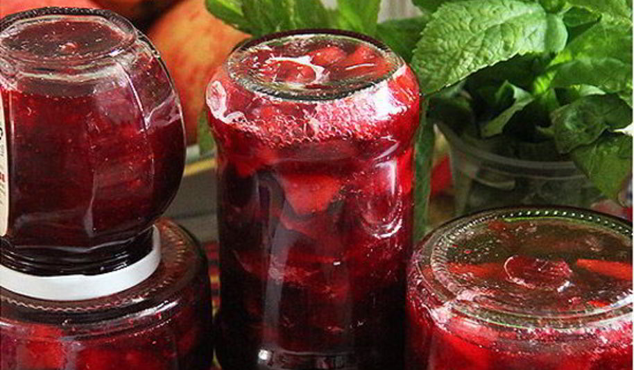 Рецепт варенье пятиминутка из брусники и яблок