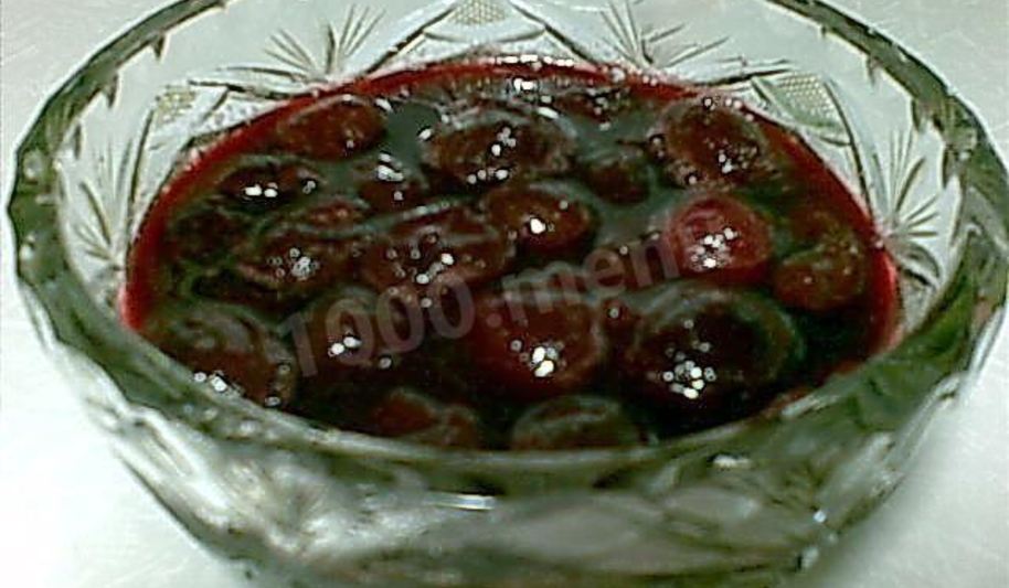 Рецепт вишневое варенье пятиминутка из вишни