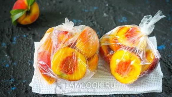 ШАГ 6. заморозка персиков на зиму