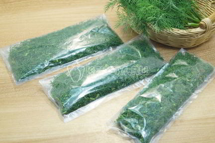 Заморозка укропа на зиму