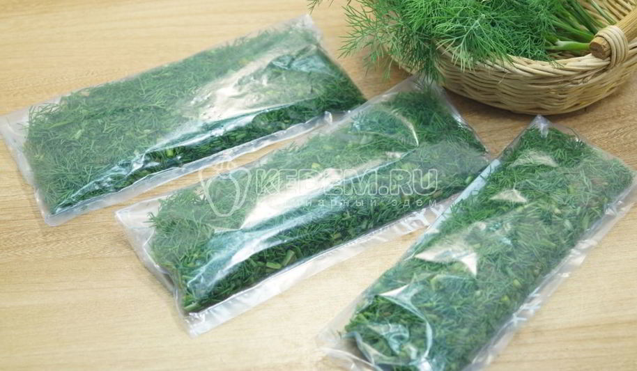 Рецепт заморозка укропа на зиму