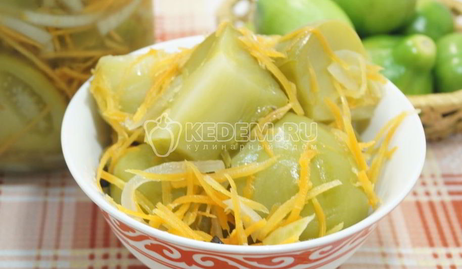 Рецепт зеленые помидоры пальчики оближешь