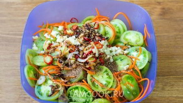 ШАГ 11. зеленые помидоры по-корейски