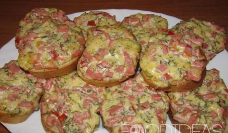 Рецепт бутерброд-пицца