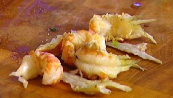 ШАГ 2. бутерброд с раками и маскарпоне