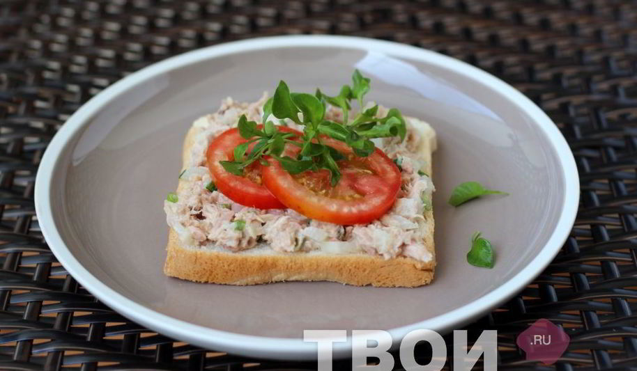 Рецепт бутерброд с тунцом