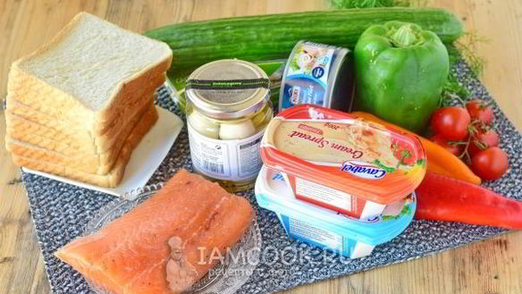 ШАГ 4. бутербродный торт праздничный