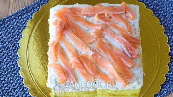 ШАГ 14. бутербродный торт праздничный