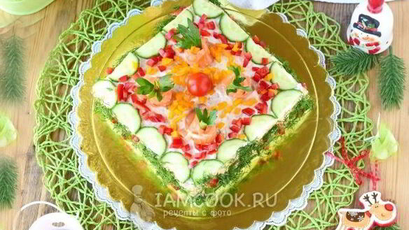 ШАГ 17. бутербродный торт праздничный