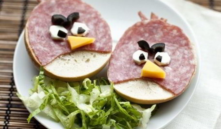 Рецепт бутерброды angry birds