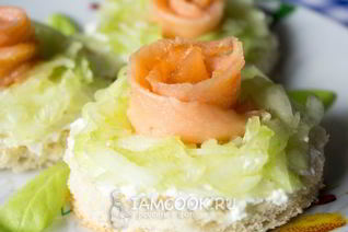 Бутерброды из красной рыбы