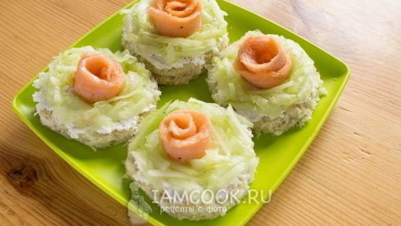 ШАГ 9. бутерброды из красной рыбы