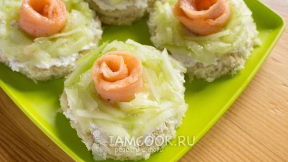 ШАГ 10. бутерброды из красной рыбы