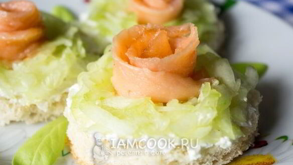 ШАГ 11. бутерброды из красной рыбы