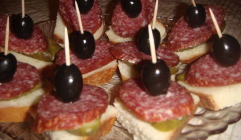 Рецепт бутерброды к новогоднему столу