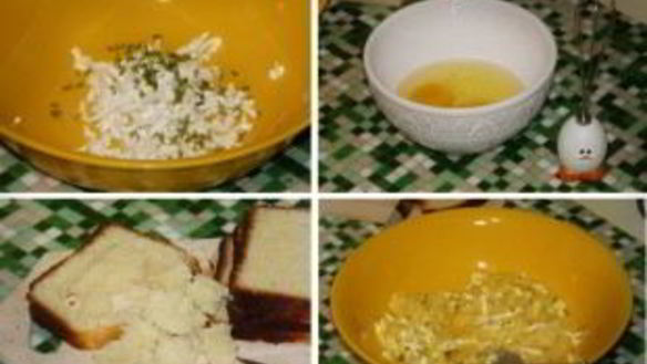 ШАГ 2. бутерброды на сковороде