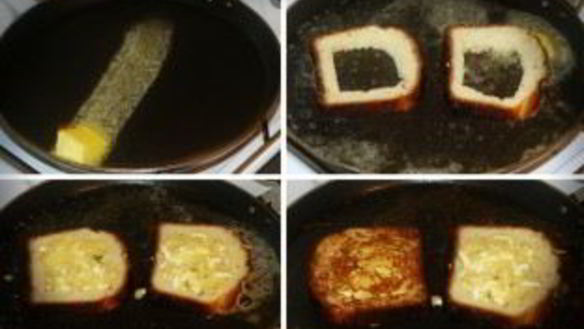 ШАГ 3. бутерброды на сковороде