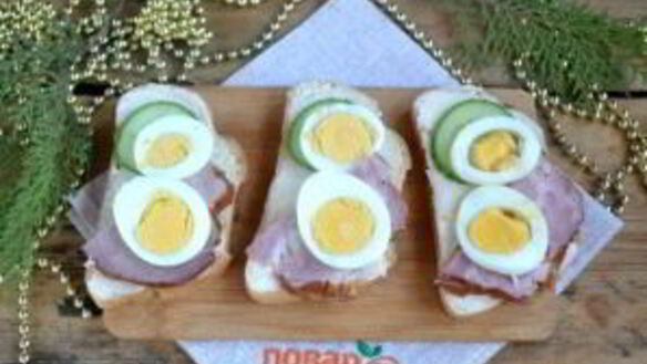 ШАГ 7. бутерброды петушки