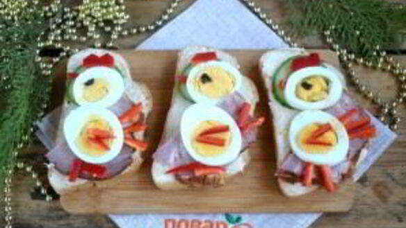 ШАГ 8. бутерброды петушки