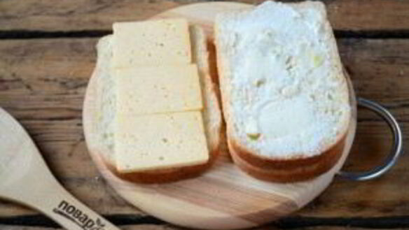 ШАГ 5. бутерброды под сырно-томатной подушкой