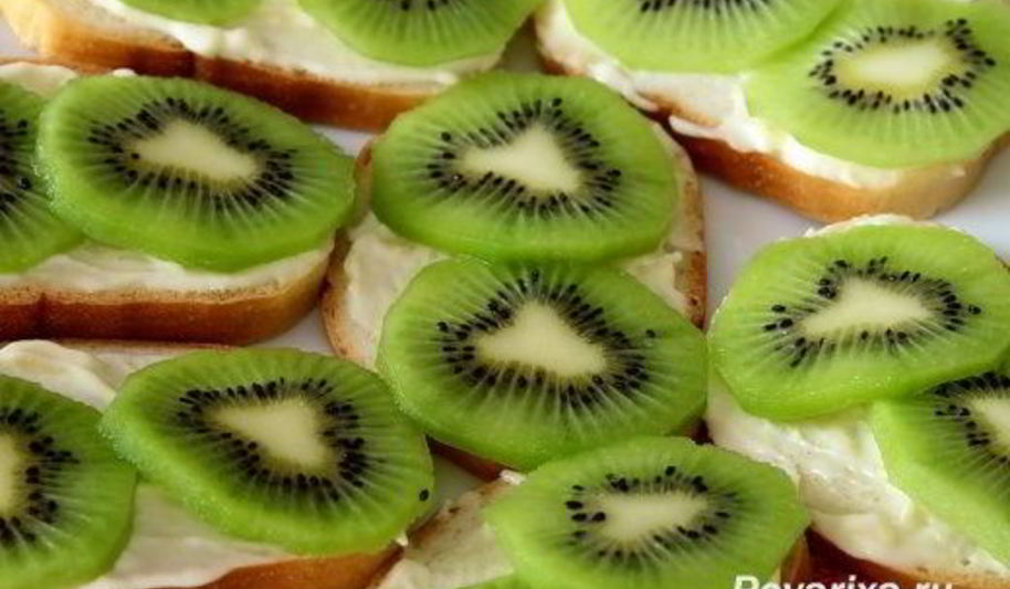 Рецепт бутерброды с киви