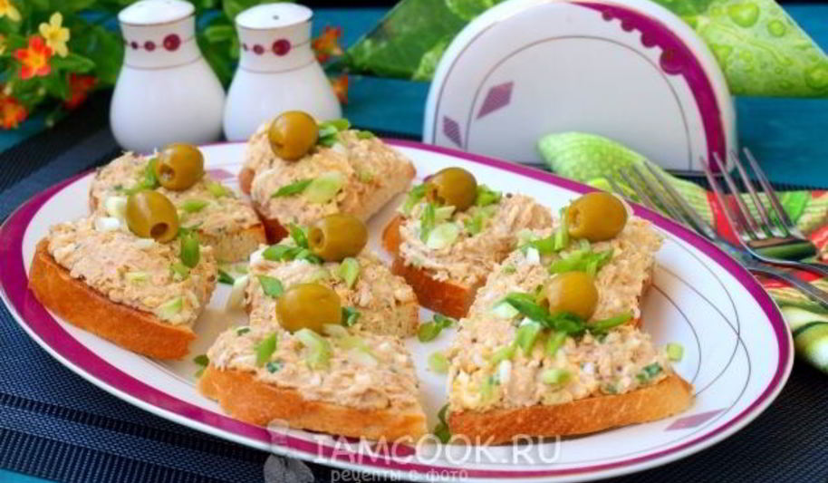 Рецепт бутерброды с консервированным тунцом