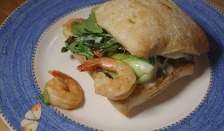 Рецепт бутерброды с креветками-мисо