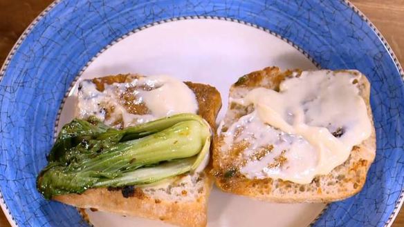 ШАГ 12. бутерброды с креветками-мисо