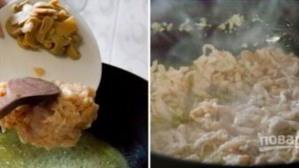 ШАГ 2. бутерброды с курицей и шампиньонами