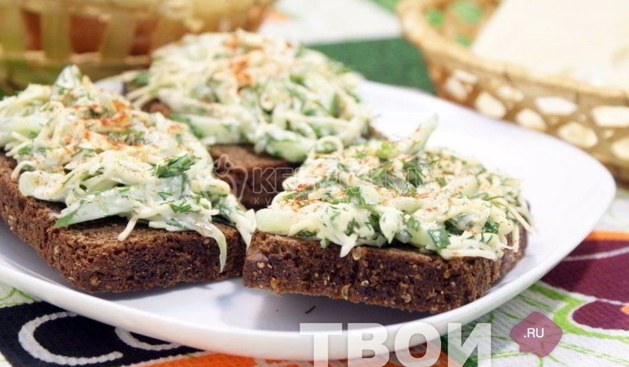 Рецепт бутерброды с салатом