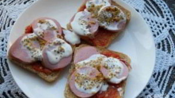 ШАГ 2. бутерброды в микроволновке