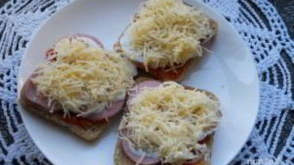 ШАГ 3. бутерброды в микроволновке