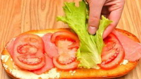 ШАГ 4. быстрые бутерброды на стол