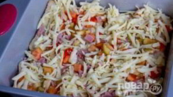 ШАГ 4. горячие бутерброды под сыром