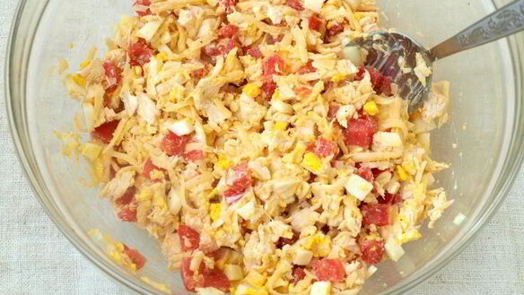 ШАГ 2. горячие бутерброды с курицей и помидорами