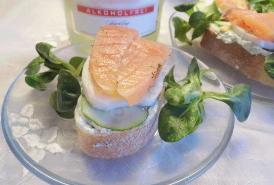 Новогодние Бутерброды с семгой