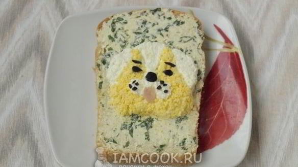 ШАГ 9. новогодние бутерброды собачки