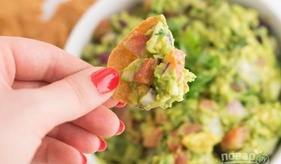 Рецепт быстрая закуска к кукурузным чипсам