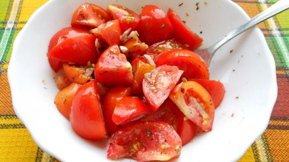 ШАГ 4. быстрые маринованные помидоры с чесноком