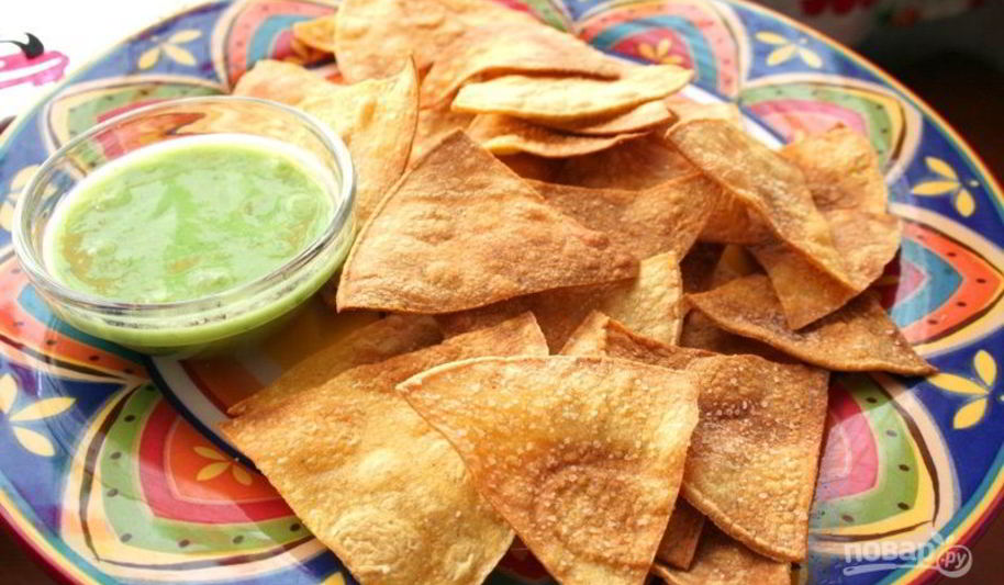 Рецепт чипсов начоса в духовке