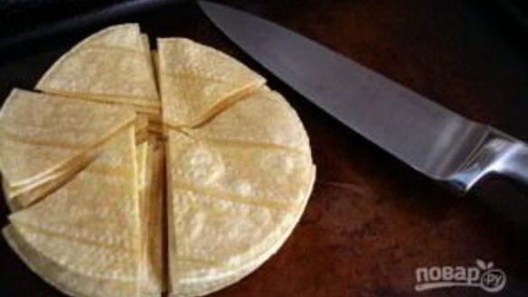 ШАГ 2. чипсы начос в духовке