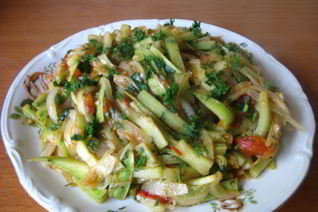 Закуска из кабачков