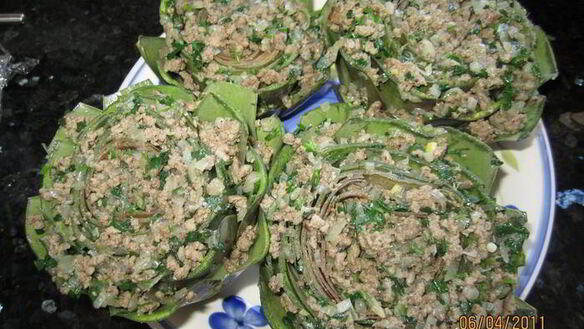 ШАГ 5. фаршированный артишок по-средиземноморски